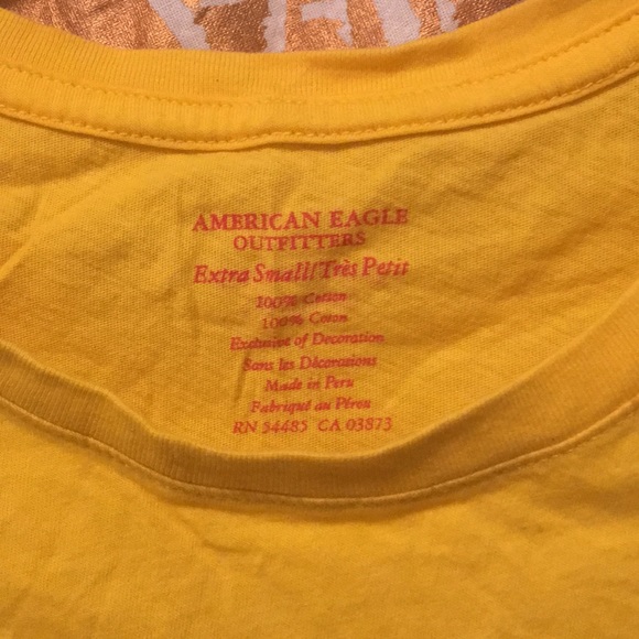 American Eagle Yellow Tee - Picture 3 of 4